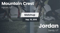 Matchup: Mountain Crest vs. Jordan  2016