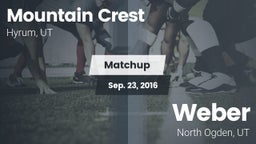 Matchup: Mountain Crest vs. Weber  2016