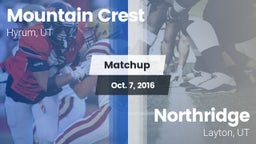 Matchup: Mountain Crest vs. Northridge  2016