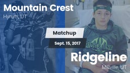 Matchup: Mountain Crest vs. Ridgeline  2017