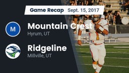 Recap: Mountain Crest  vs. Ridgeline  2017