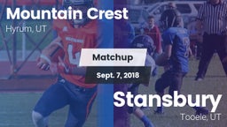 Matchup: Mountain Crest vs. Stansbury  2018