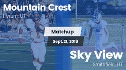 Matchup: Mountain Crest vs. Sky View  2018