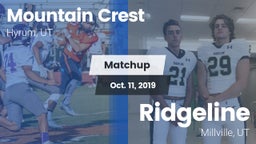 Matchup: Mountain Crest vs. Ridgeline  2019