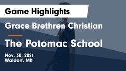 Grace Brethren Christian  vs The Potomac School Game Highlights - Nov. 30, 2021