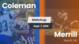 Matchup: Coleman vs. Merrill  2018