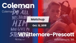 Matchup: Coleman vs. Whittemore-Prescott  2018