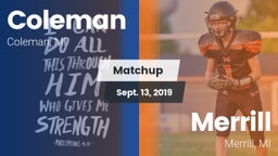 Matchup: Coleman vs. Merrill  2019