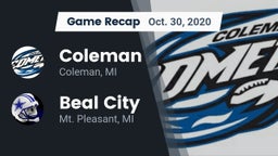 Recap: Coleman  vs. Beal City  2020