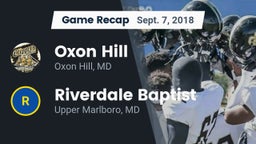 Recap: Oxon Hill  vs. Riverdale Baptist  2018