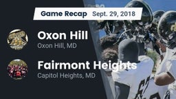 Recap: Oxon Hill  vs. Fairmont Heights  2018