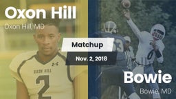 Matchup: Oxon Hill vs. Bowie  2018