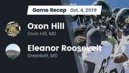 Recap: Oxon Hill  vs. Eleanor Roosevelt  2019