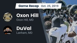 Recap: Oxon Hill  vs. DuVal  2019