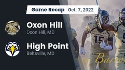 Recap: Oxon Hill  vs. High Point  2022