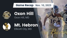 Recap: Oxon Hill  vs. Mt. Hebron  2023