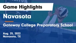 Navasota  vs Gateway College Preparatory School Game Highlights - Aug. 25, 2022
