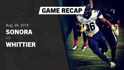 Recap: Sonora  vs. Whittier  2015