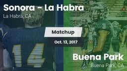 Matchup: Sonora  vs. Buena Park  2017