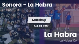 Matchup: Sonora  vs. La Habra  2017