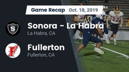 Recap: Sonora  - La Habra vs. Fullerton  2019