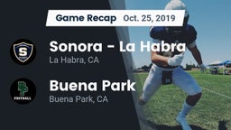 Recap: Sonora  - La Habra vs. Buena Park  2019