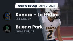 Recap: Sonora  - La Habra vs. Buena Park  2021