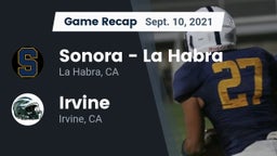 Recap: Sonora  - La Habra vs. Irvine  2021
