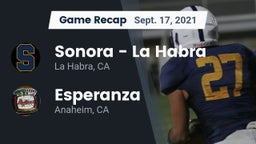 Recap: Sonora  - La Habra vs. Esperanza  2021