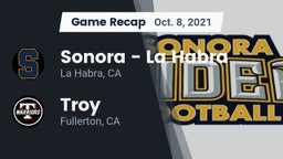 Recap: Sonora  - La Habra vs. Troy  2021