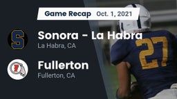 Recap: Sonora  - La Habra vs. Fullerton  2021