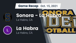 Recap: Sonora  - La Habra vs. La Habra  2021