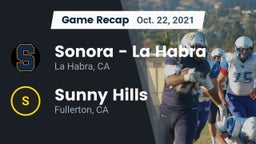 Recap: Sonora  - La Habra vs. Sunny Hills  2021