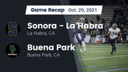 Recap: Sonora  - La Habra vs. Buena Park  2021
