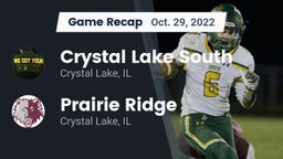 Recap: Crystal Lake South  vs. Prairie Ridge  2022