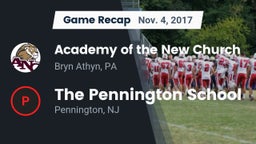 Recap: Academy of the New Church  vs. The Pennington School 2017