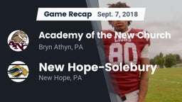 Recap: Academy of the New Church  vs. New Hope-Solebury  2018