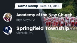 Recap: Academy of the New Church  vs. Springfield Township  2018