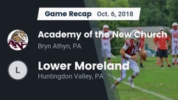 Recap: Academy of the New Church  vs. Lower Moreland  2018