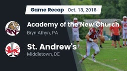 Recap: Academy of the New Church  vs. St. Andrew's  2018