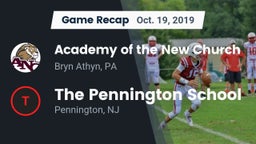 Recap: Academy of the New Church  vs. The Pennington School 2019