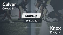 Matchup: Culver vs. Knox  2016
