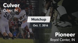 Matchup: Culver vs. Pioneer  2016