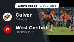 Recap: Culver  vs. West Central  2018