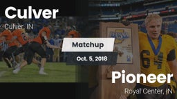 Matchup: Culver vs. Pioneer  2018