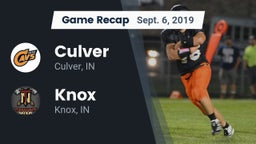 Recap: Culver  vs. Knox  2019