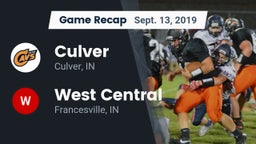 Recap: Culver  vs. West Central  2019
