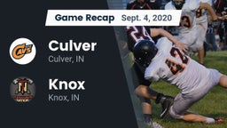 Recap: Culver  vs. Knox  2020