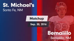 Matchup: St. Michael's vs. Bernalillo  2016