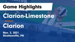 Clarion-Limestone  vs Clarion  Game Highlights - Nov. 2, 2021
